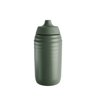 Keego drinking bottle plastic titanium 0.5L gravel green